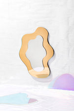 Gold Wiggly Mirror