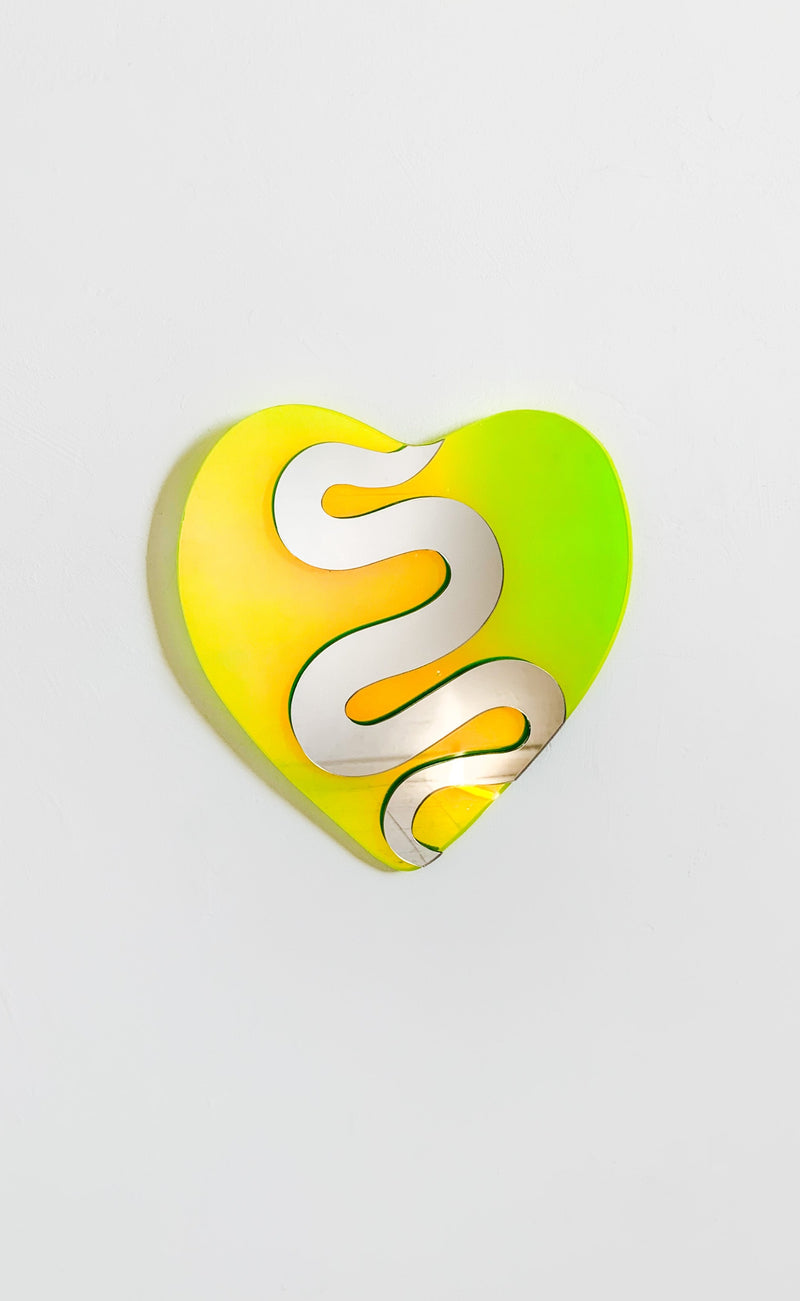 Snake Heart Neon Reflector